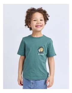 Smile Tee (3-7 Years) in Green