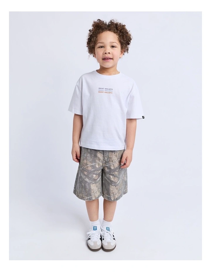 Happy Records Tee (3-7 Years) in White image 3