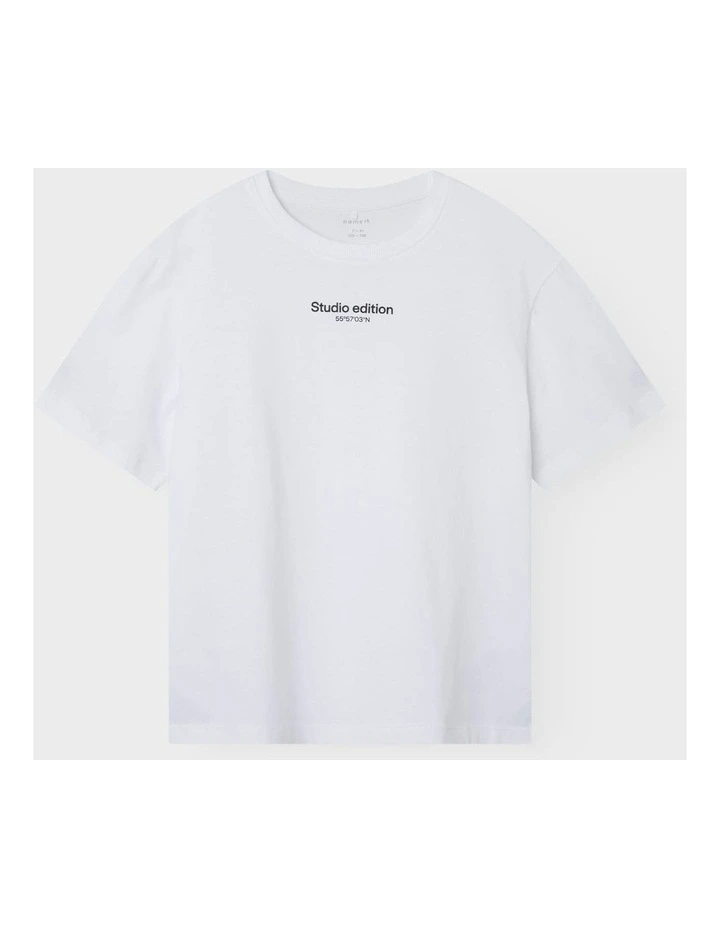 Brody Branded T-Shirt in White image 1