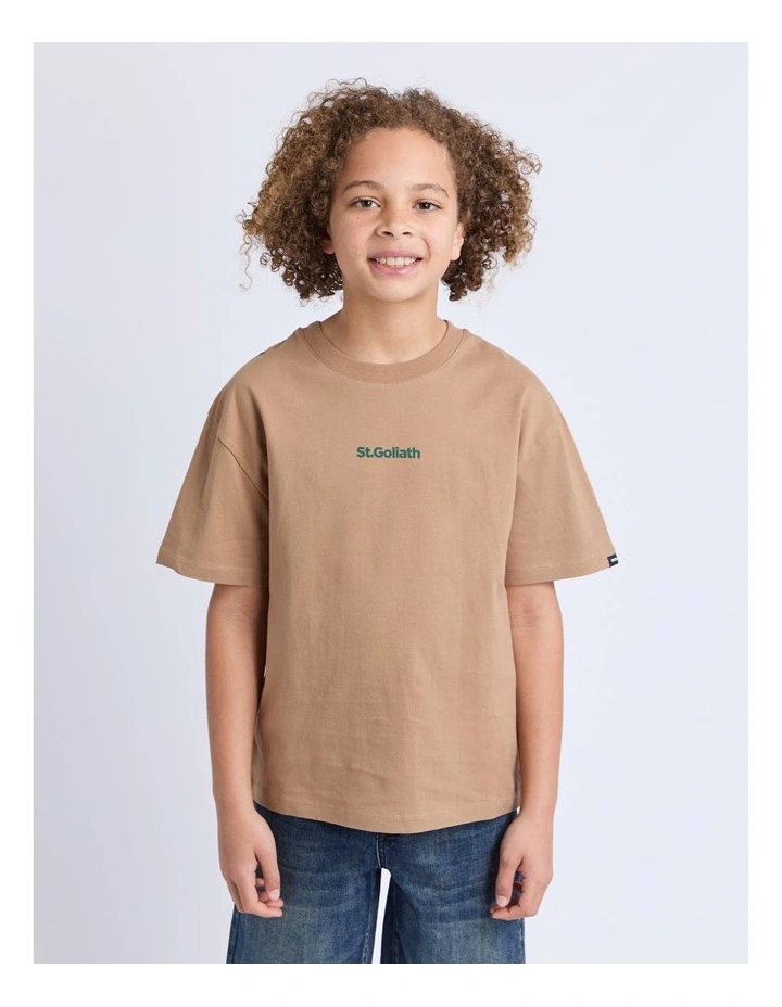 Influence Tee (8-16 Years) in Brown image 1
