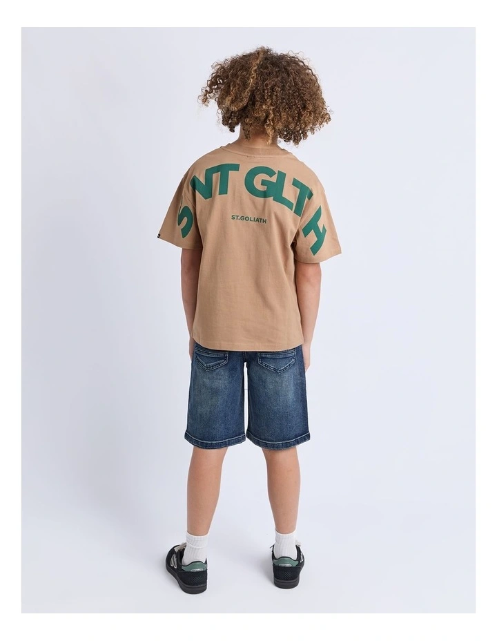 Influence Tee (8-16 Years) in Brown image 2