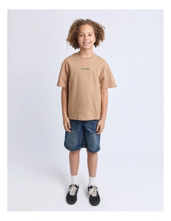 Influence Tee (8-16 Years) in Brown image 3
