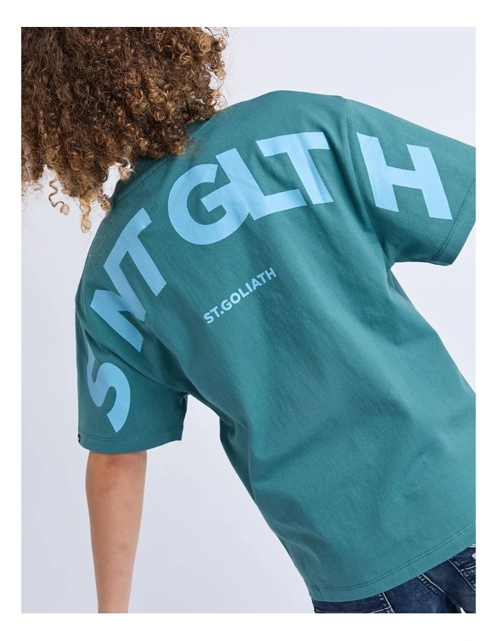 Influence Tee (8-16 Years) in Green image 4