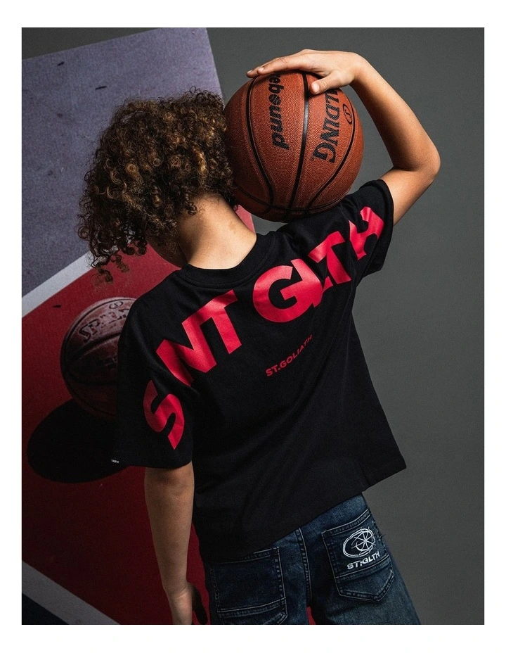 Influence Tee (8-16 Years) in Black image 4