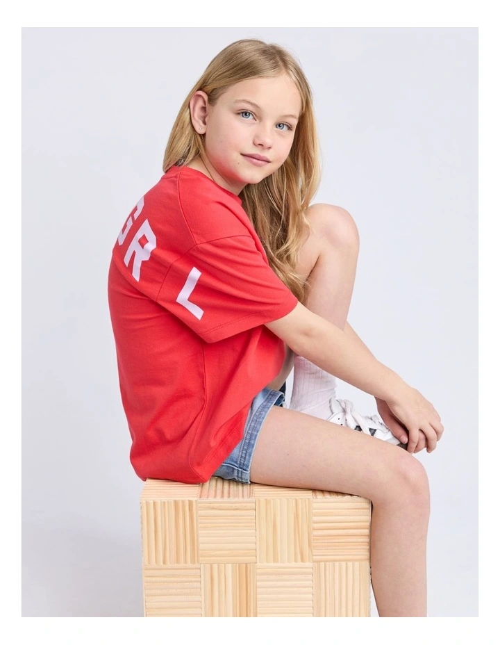 Performance Tee (8 - 16 Years) in Watermelon image 4