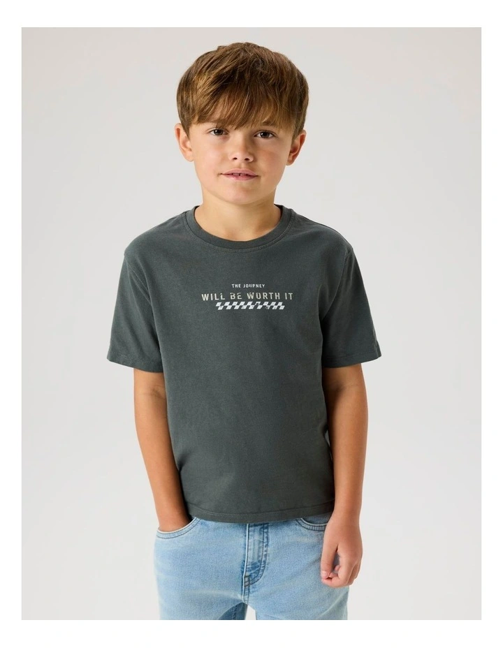 Barri Printed T-shirt in Charcoal image 1