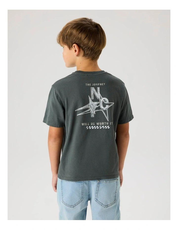 Barri Printed T-shirt in Charcoal image 2