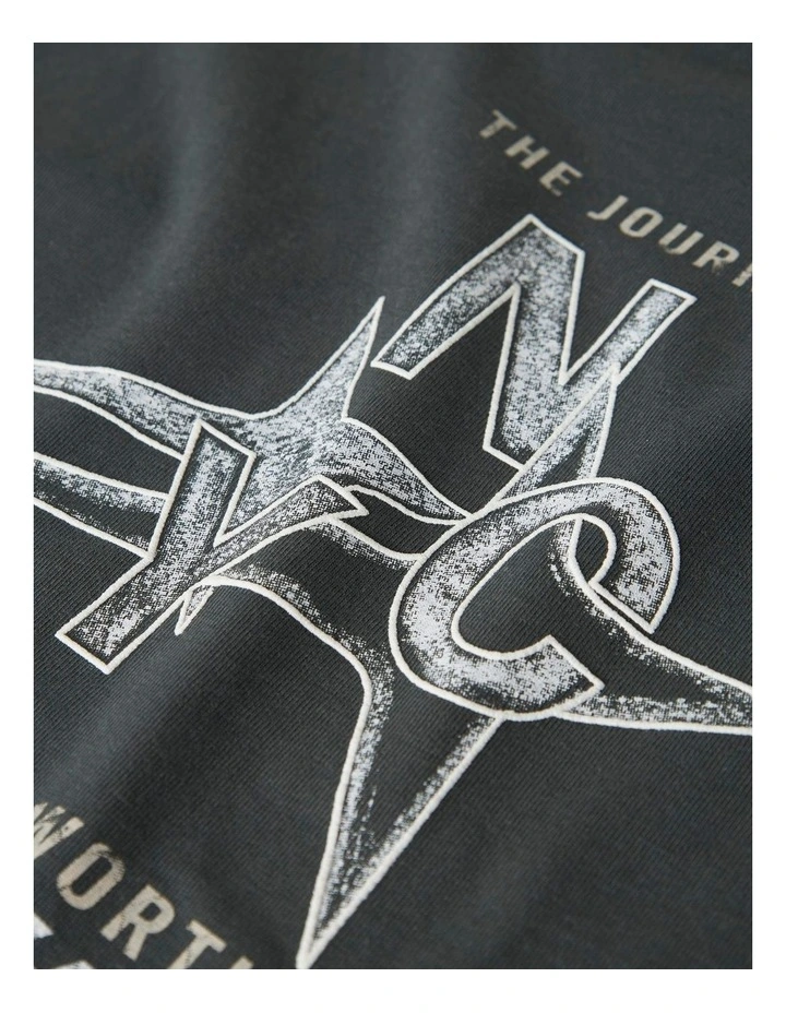 Barri Printed T-shirt in Charcoal image 4
