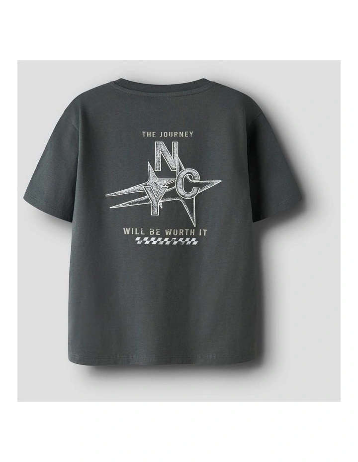 Barri Printed T-shirt in Charcoal image 5