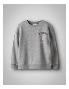 Paris Printed Sweatshirt in Grey