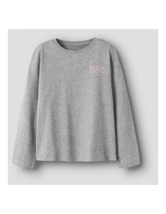 Paris Printed Sweatshirt in Grey