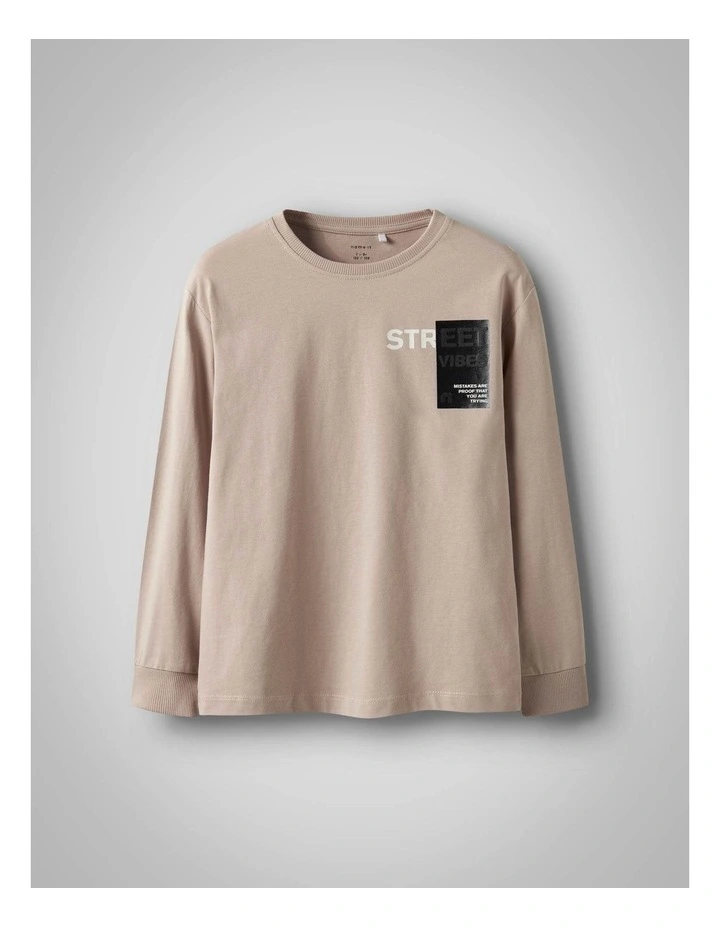 Sean Cotton Sweatshirt in Beige image 1