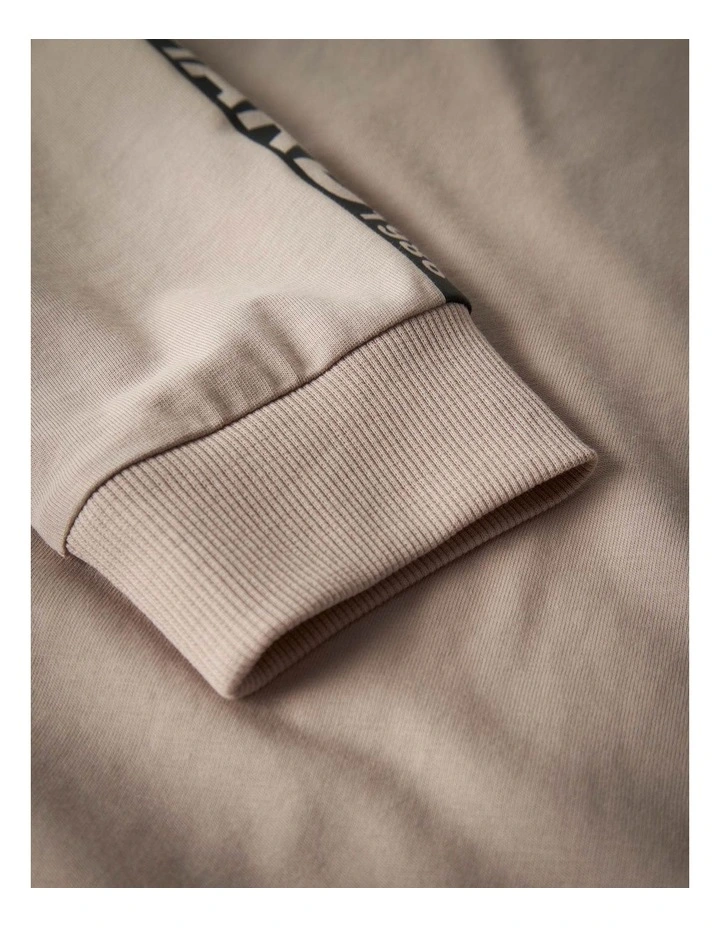 Sean Cotton Sweatshirt in Beige image 3