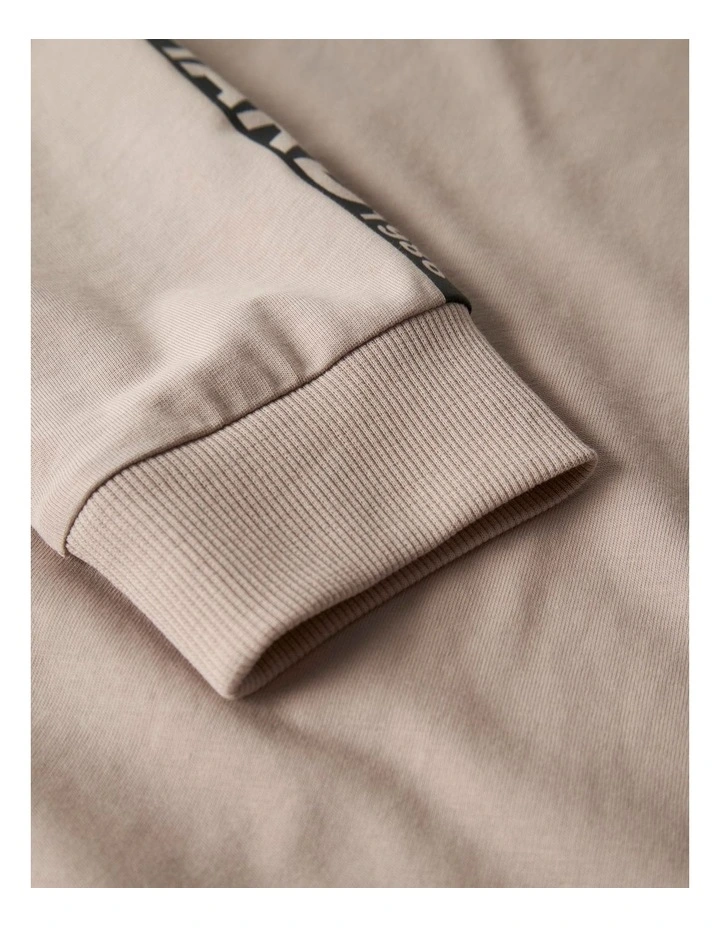 Sean Cotton Sweatshirt in Beige image 3