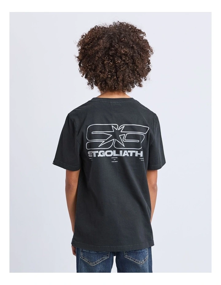 Foiled Tee (8-16 Years) in Black image 2