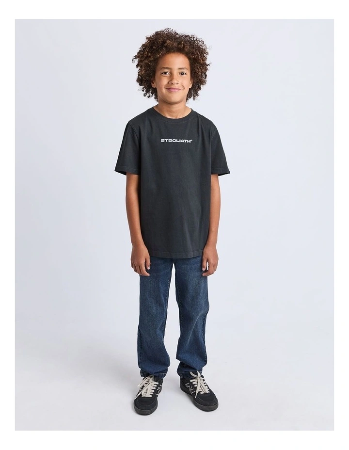 Foiled Tee (8-16 Years) in Black image 3