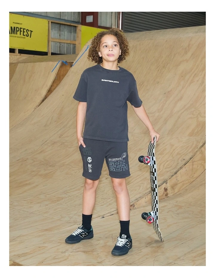 Road Trip Tee (8-16 Years) in Grey image 2