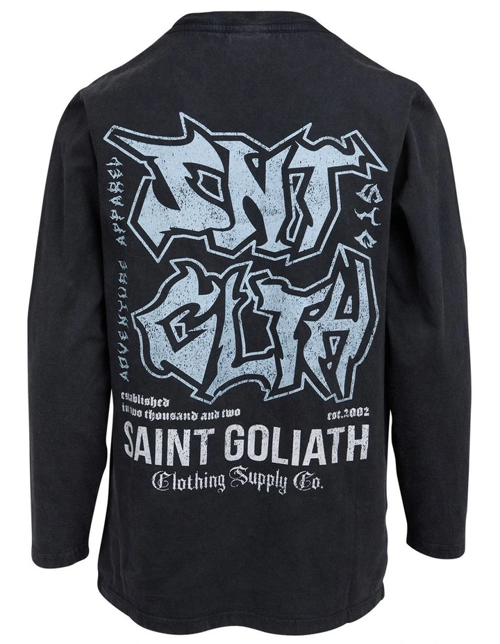 Established Long Sleeve Tee (8-16 Years) in Grey image 6