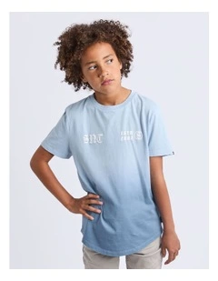 Two-Tone Tee (8-16 Years) in Blue