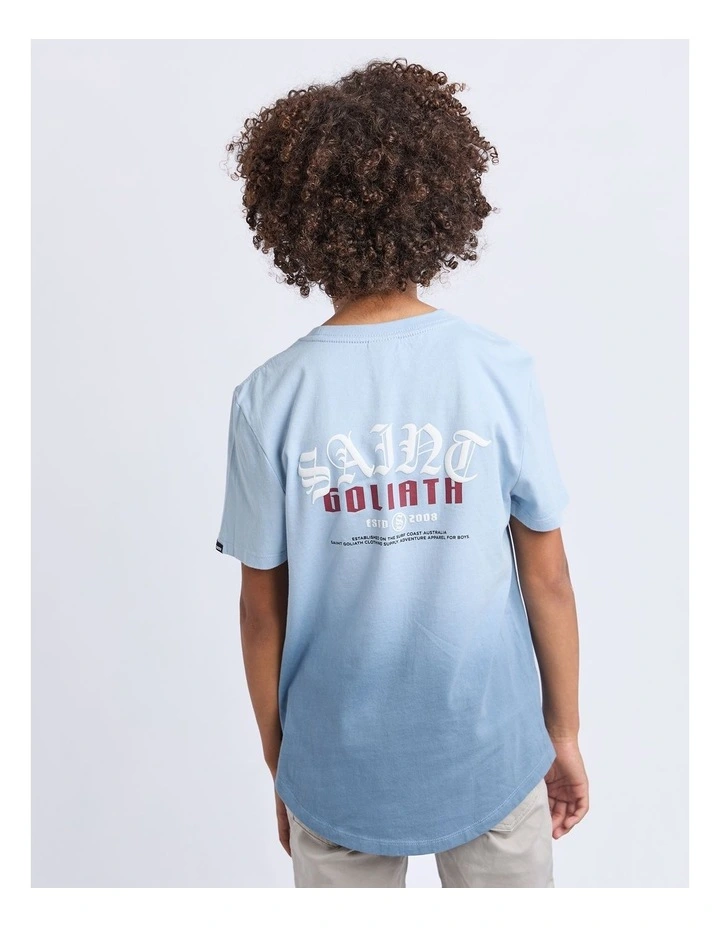 Two-Tone Tee (8-16 Years) in Blue image 2