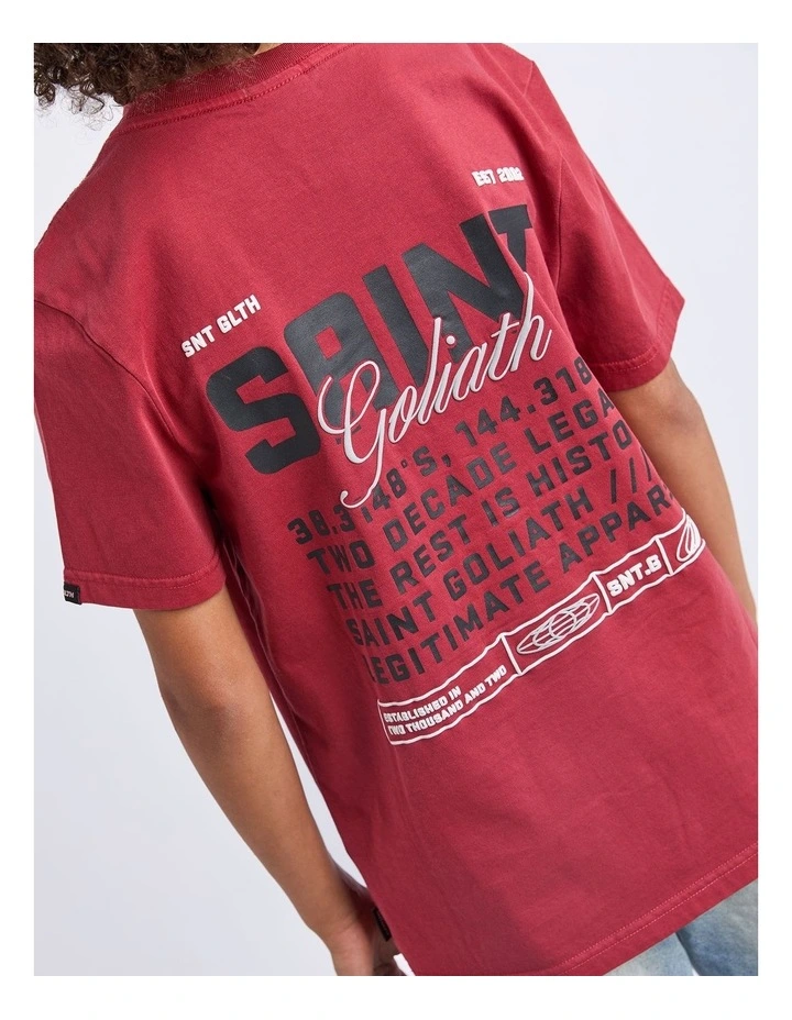 Upside Tee (8-16 Years) in Red image 4