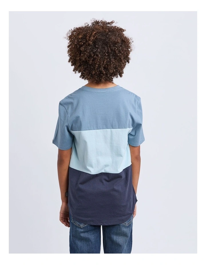 STG Splice Tee (8-16 Years) in Blue image 2