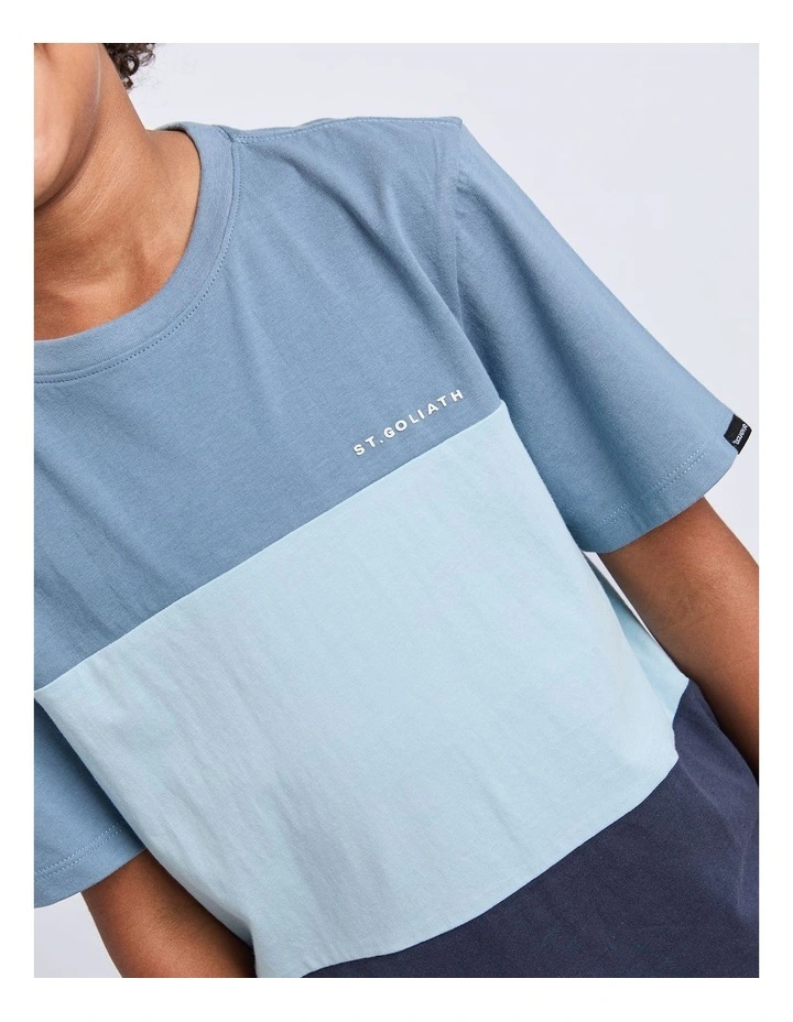 STG Splice Tee (8-16 Years) in Blue image 4