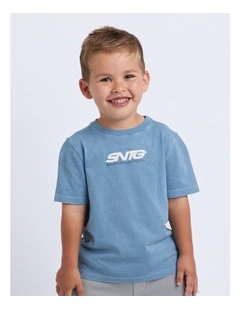Challenger Tee (3-7 Years) in Blue