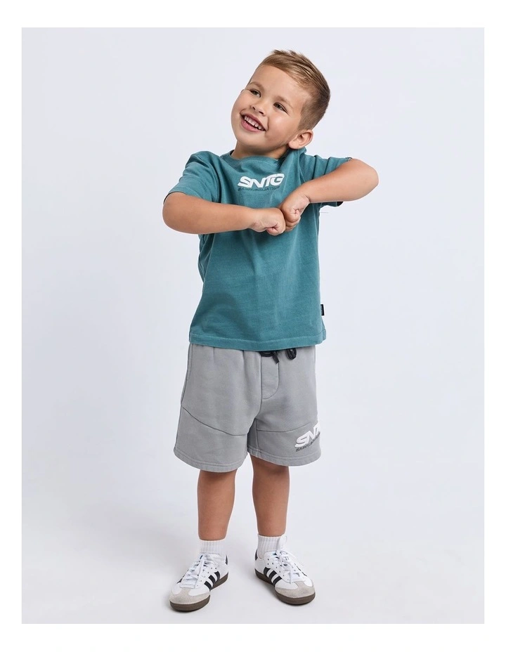 Challenger Tee (3-7 Years) in Green image 3