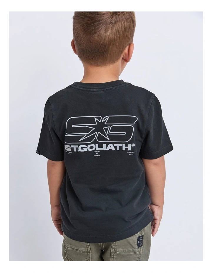 Foiled Tee (3-7 Years) in Black image 2