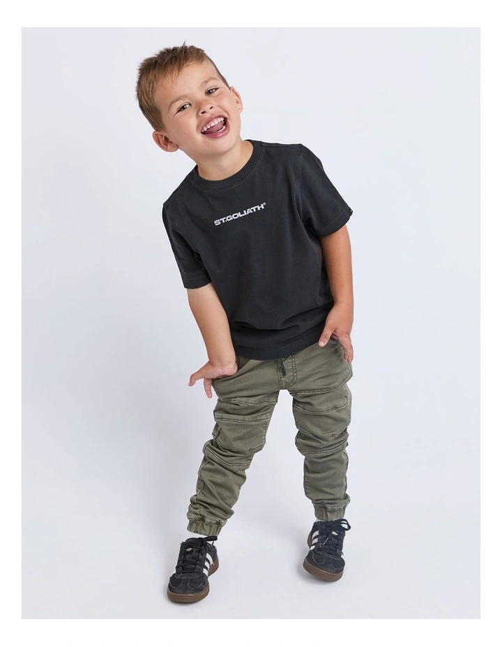 Foiled Tee (3-7 Years) in Black image 3
