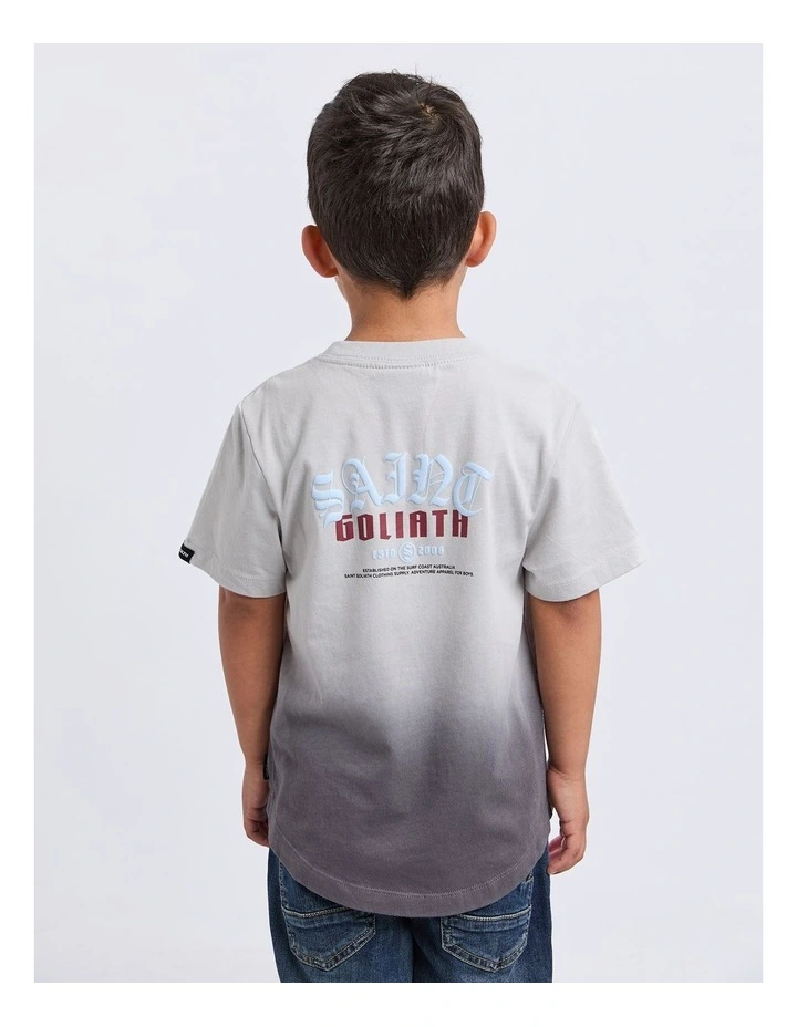 Two-Tone Tee (3-7 Years) in Grey image 2