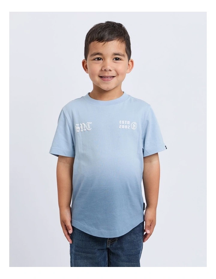 Two-Tone Tee (3-7 Years) in Blue image 1
