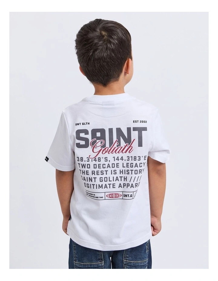 Upside Tee (3-7 Years) in White image 2