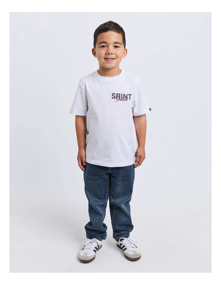 Upside Tee (3-7 Years) in White image 3