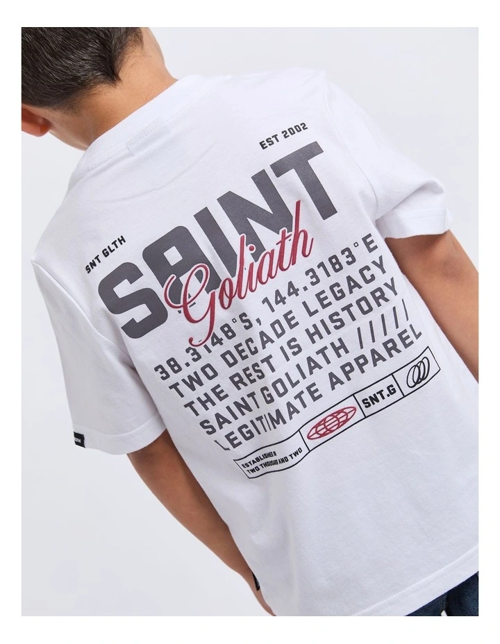 Upside Tee (3-7 Years) in White image 4