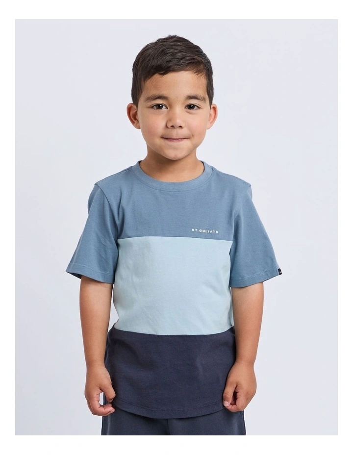 Splice Tee (3-7 Years) in Blue image 1