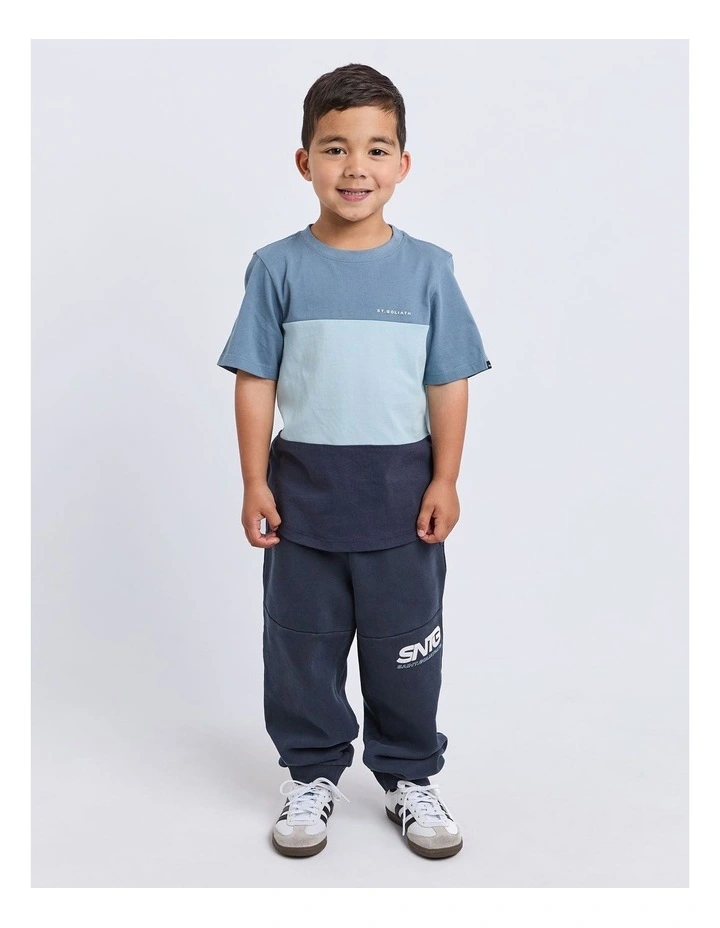 Splice Tee (3-7 Years) in Blue image 3