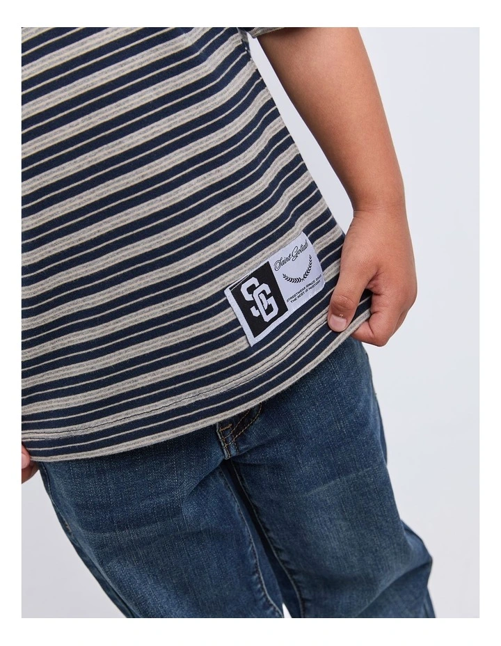Half-Pipe Tee (3-7 Years) in Blue image 4