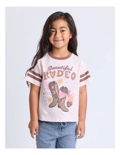 Dusty Tee (3 - 7 Years) in Pale Pink