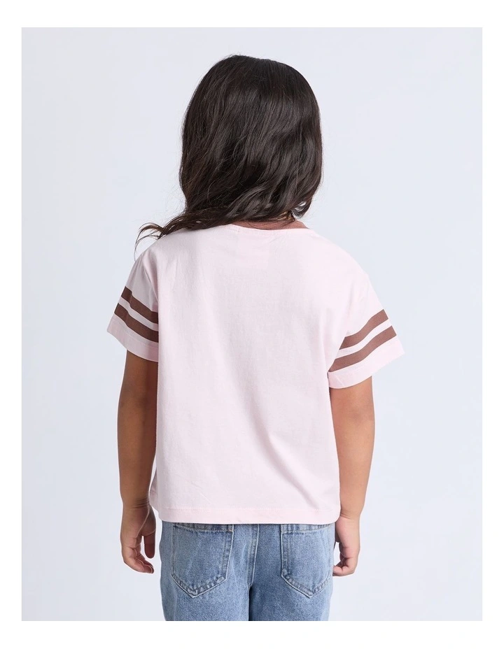 Dusty Tee (3 - 7 Years) in Pale Pink image 3