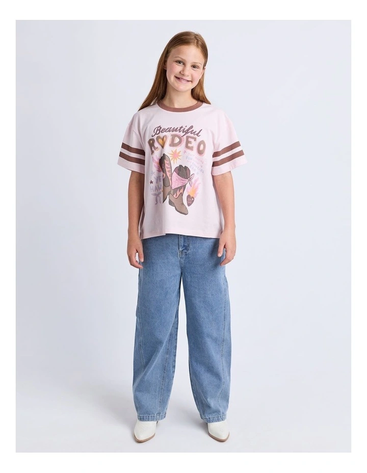 Dusty Tee (8 - 16 Years) in Pale Pink image 5