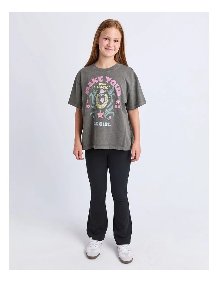 Wild West Tee (8 - 16 Years) in Charcoal image 3