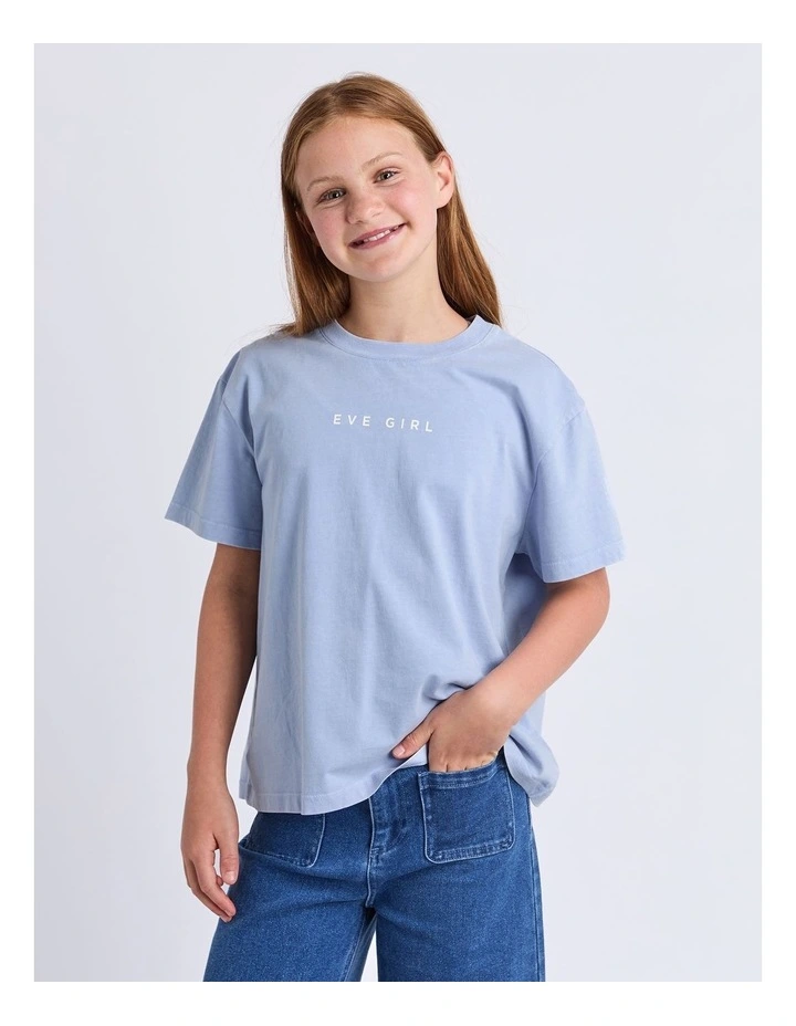 Core Tee Top (8 - 16 Years) in Cornflower image 1