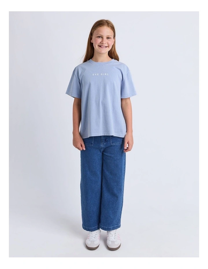 Core Tee Top (8 - 16 Years) in Cornflower image 3