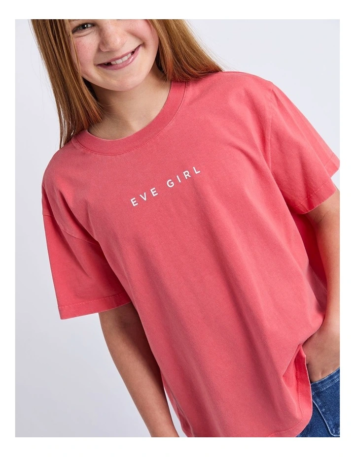 Core Tee Top (8 - 16 Years) in Red image 4