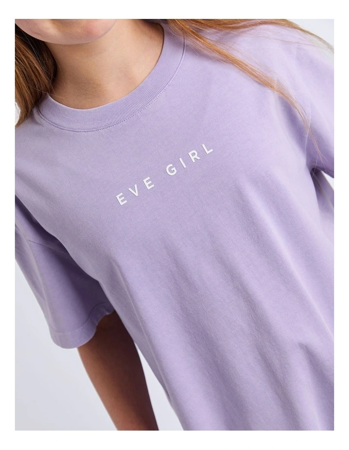 Core Tee Top (8 - 16 Years) in Lilac image 4