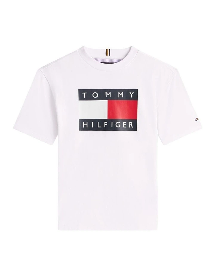 Heritage Flag Print Jersey T-shirt (3-7 Years) in White image 5