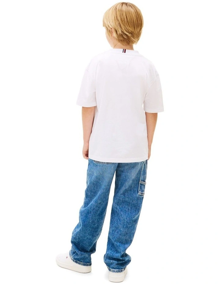 Heritage Flag Print Jersey T-shirt (8-16 Years) in White image 2