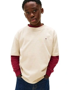 Boys 3-7 Faded Graphic Tee in Beige